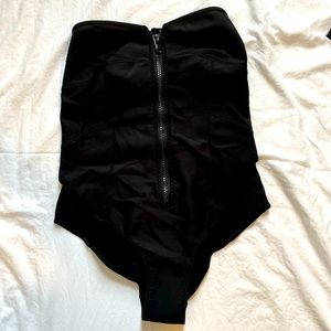 Strapless zip up one piece from H&M